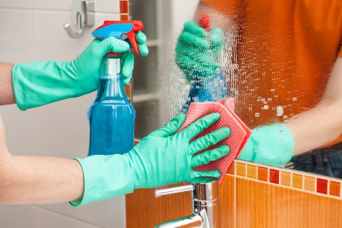 Professional home cleaners in Stockwell ready for domestic cleaning