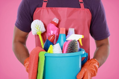 Professional carpet cleaner in Stockwell restoring a living room carpet