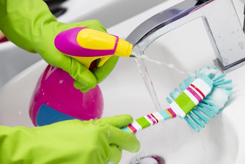 Deep cleaning service section with specialist room care