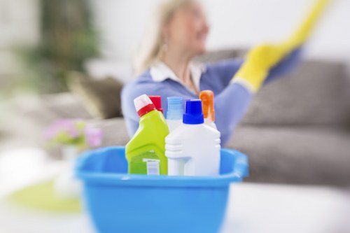 Stockwell Cleaners maintaining a clean and organized workspace