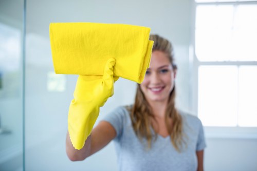 Stockwell cleaning service tools and supplies on a tidy surface