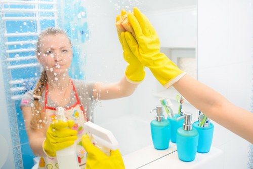 Living room and bedroom house cleaning in Stockwell