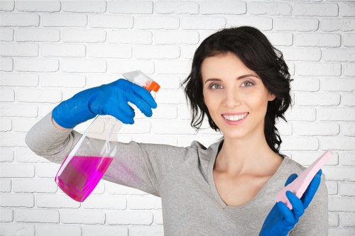 A professional cleaner demonstrating care and attention to detail