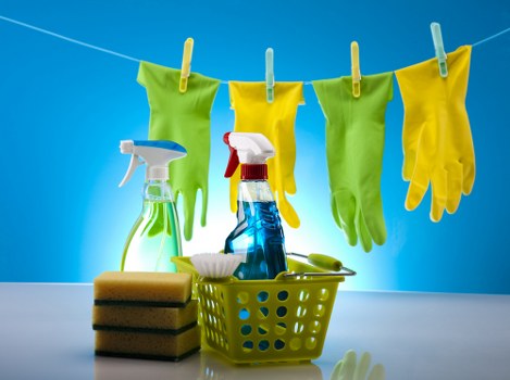 Bathroom cleaning as part of house cleaning in Stockwell