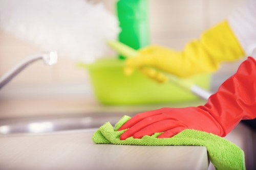 Hand washing and stain treatment for rug cleaning in Stockwell